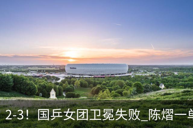 2-3！国乒女团卫冕失败 陈熠一单输2场0-3 日本削球手拿2分